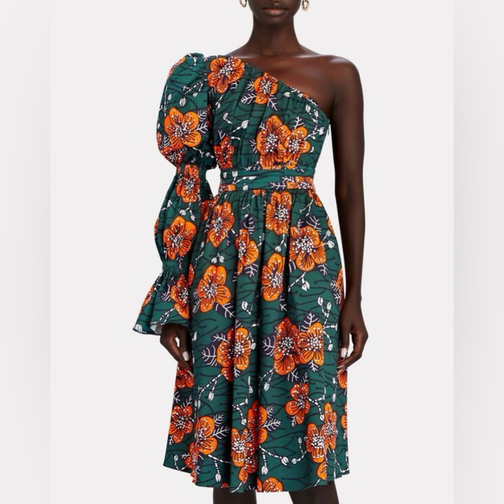 Like New!!AUTUMN ADEIGBO Trixie One Shoulder Floral Dress, Size 16